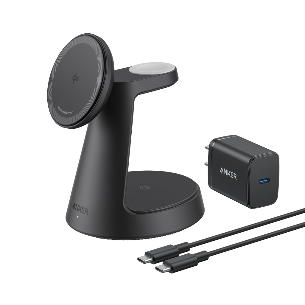 Anker charging station with wireless pad for fast charging